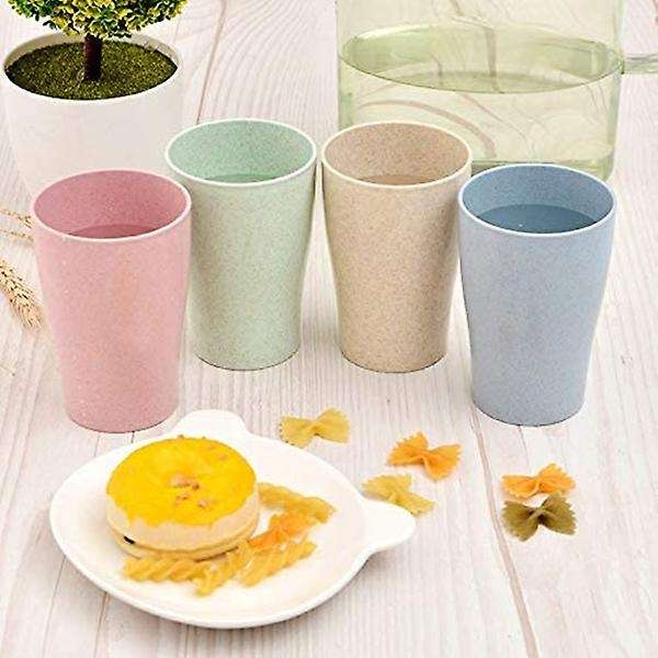 16 Pack Wheat Straw Drinking Cups,for Kids Adult