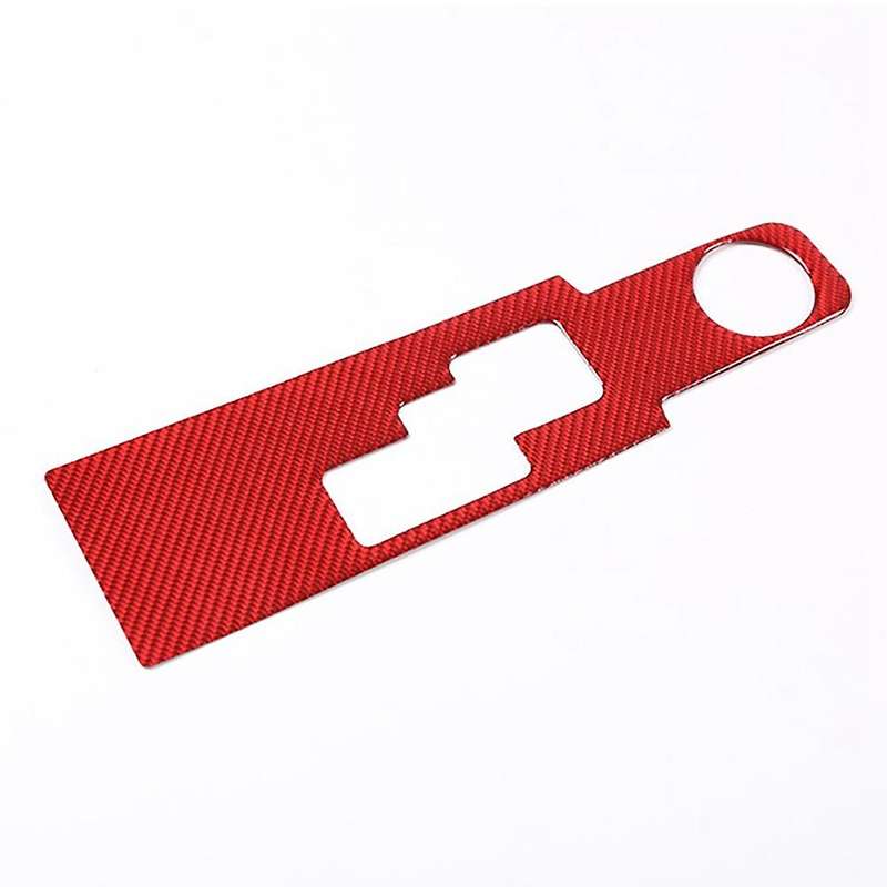 Car Soft Carbon Fiber Central Control Gear Cover Trim