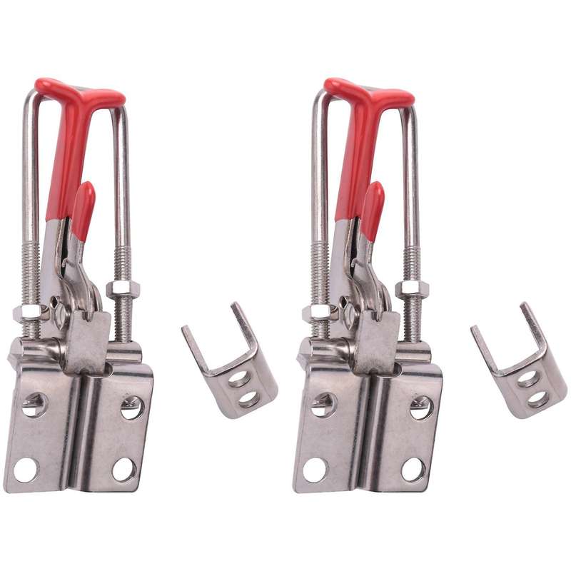 2-pack 2000lbs Capacity Heavy Duty Adjustable Latch U Bolt Self-lock