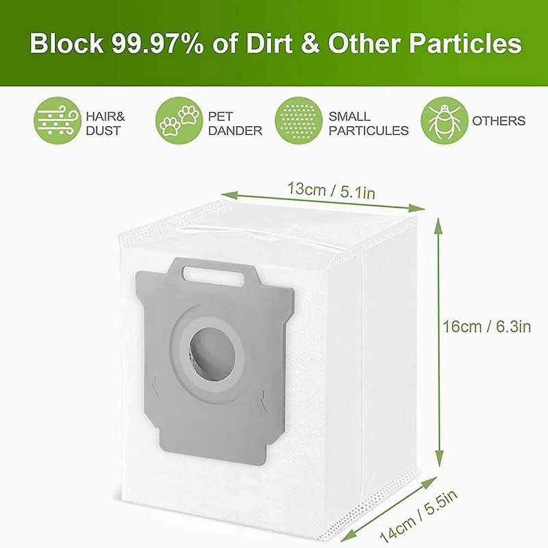 10 Pack Vacuum Bags Compatible Replacement for Irobot Roomba I3,i4,i6