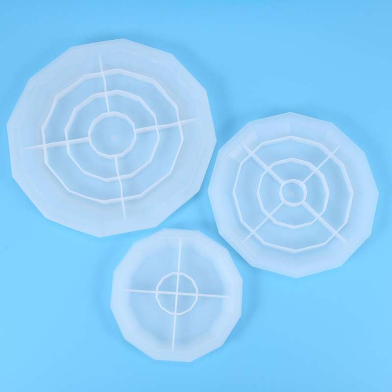 3 Tier Mold Cake Fruit Food Plate Stand Resin Casting Mold Art Craft