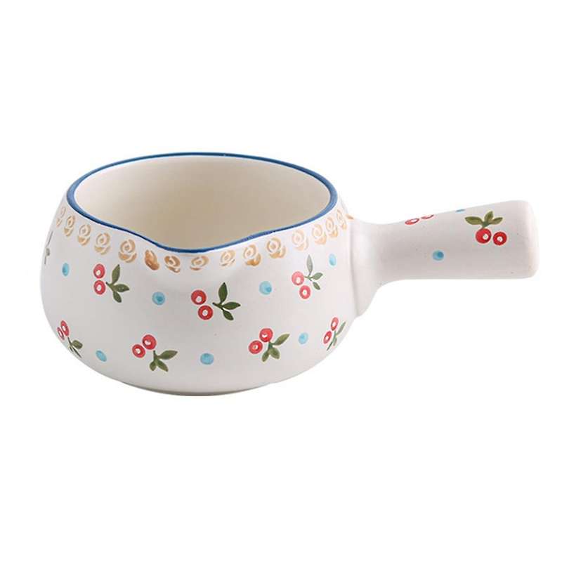 Milk Pot Butter Warmer Pot Microwave Cooking Pot Cherry