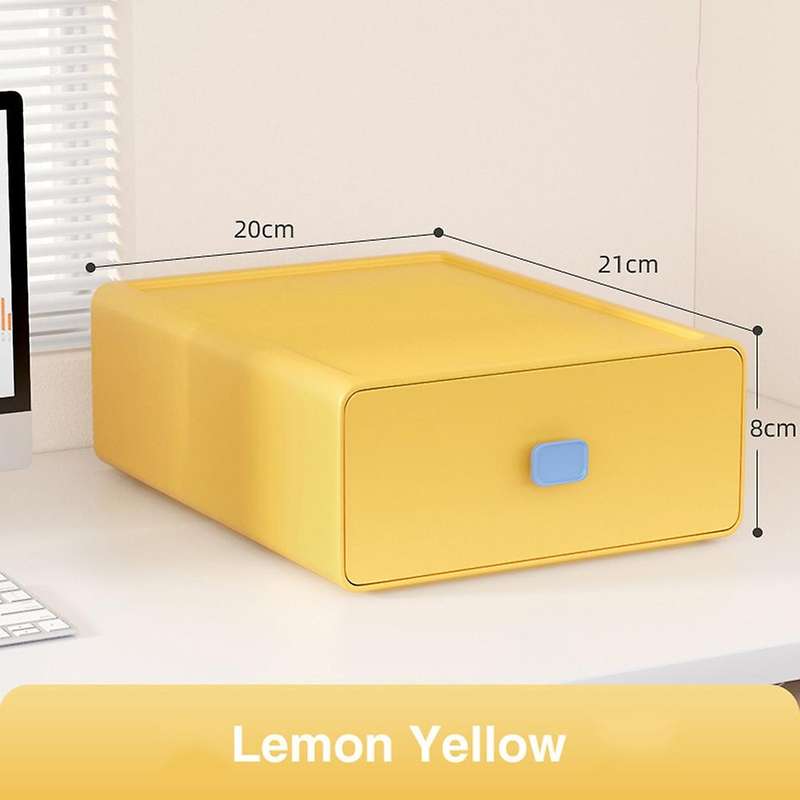 Colorful Desktop Stackable Storage Drawer Office Supplies Box 1