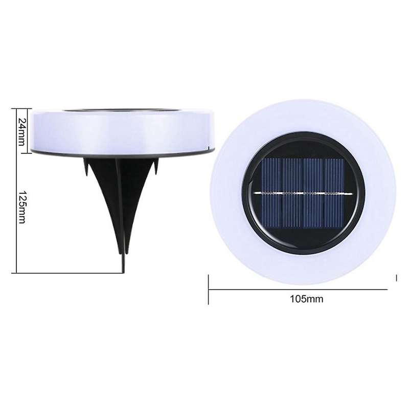 4pcs Solar Ground Lights, Outdoor Solar Lamps(warm Light)