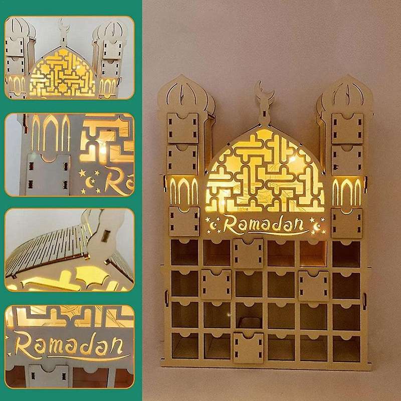 Ramadan Advent Calendar, Wooden Reusable Advent Calendar