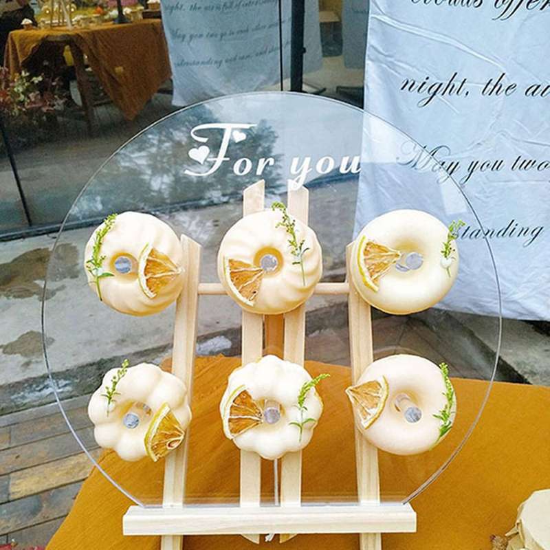 Wedding Birthday Party Cake Display Stand Acrylic Transparent Rack A