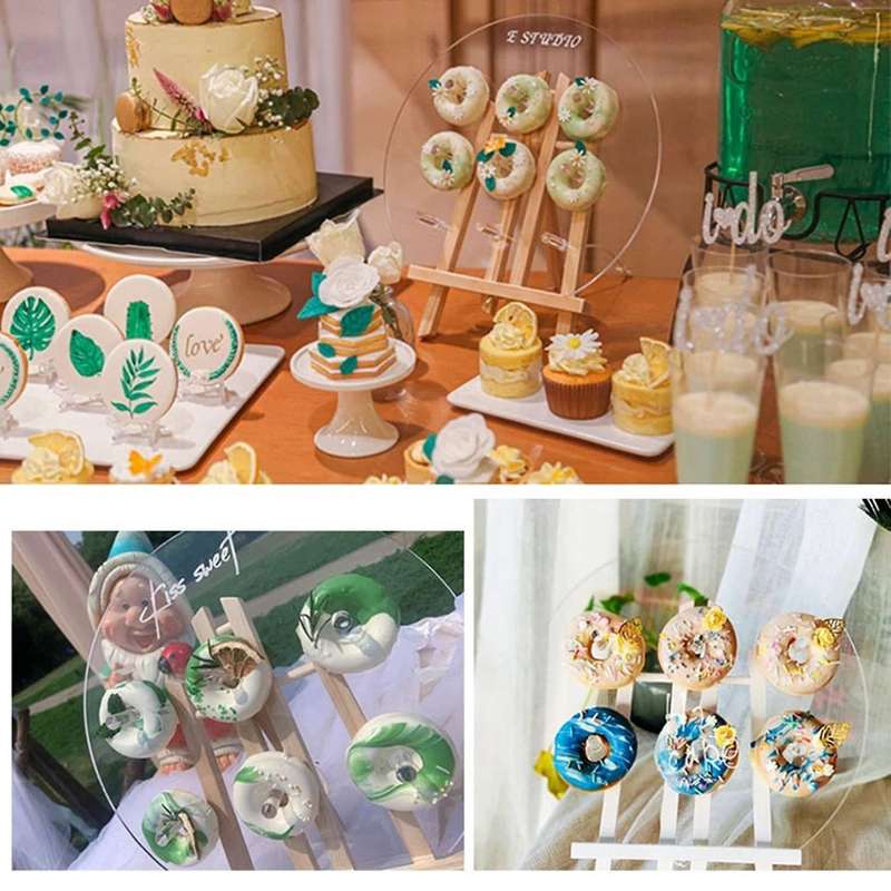 Wedding Birthday Party Cake Display Stand Acrylic Transparent Rack A