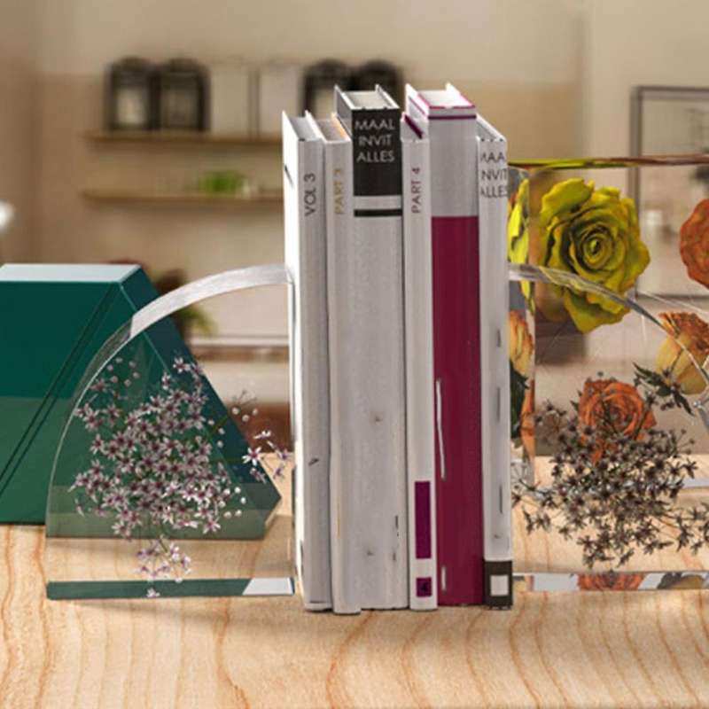 1pair Bookends Resin Molds,book Organize Silicone Epoxy Resin Molds