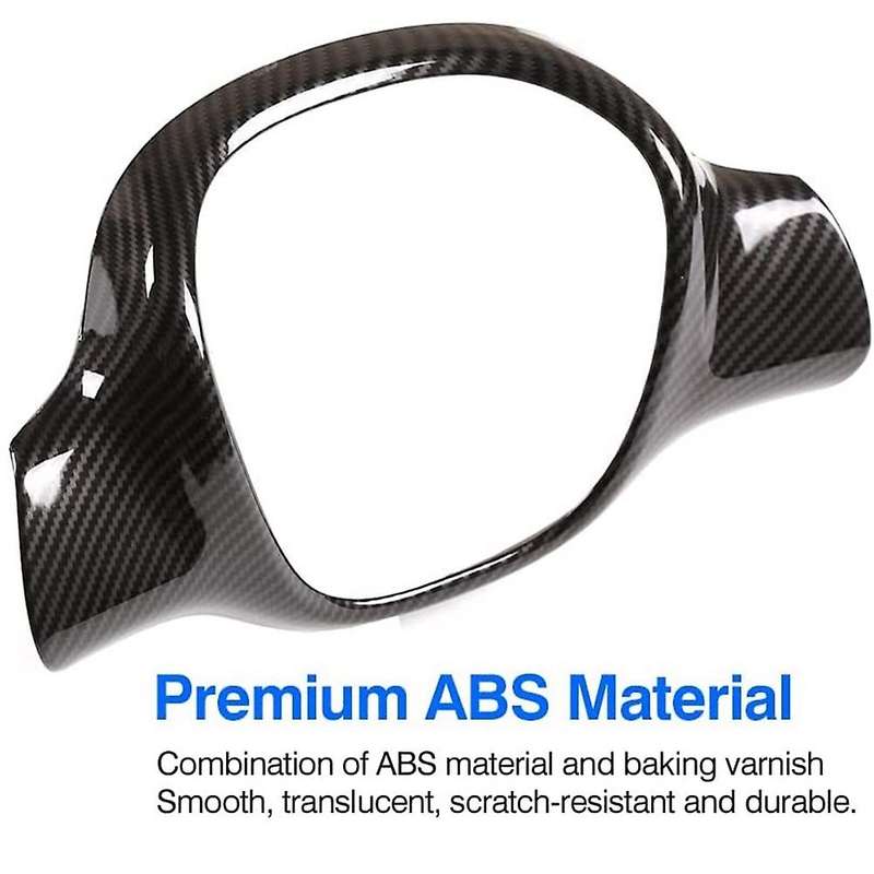 For Benz Smart 2009-2015 Car Steering Wheel Panel Cover,carbon Fiber