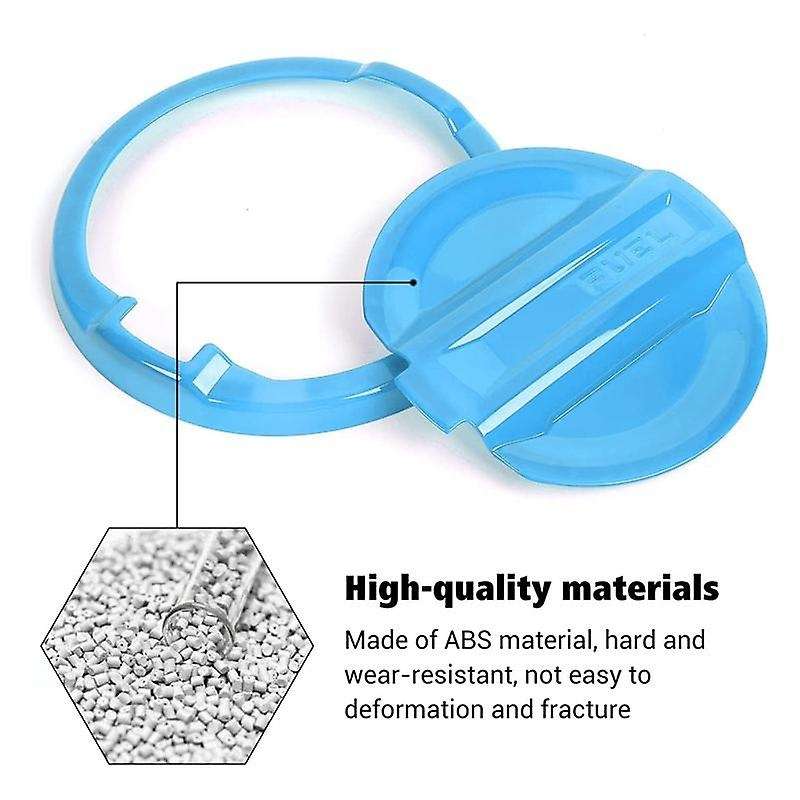 4xe Gas Cap Cover Fuel Tank Decoration Accessories for Jeep(abs Blue)