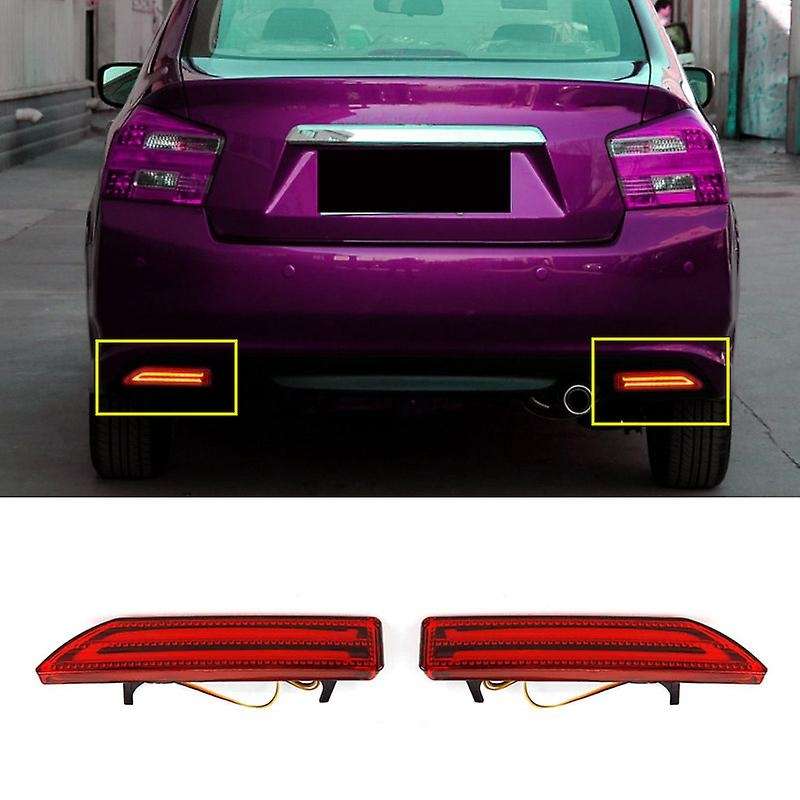 Car Rear Bumper Light Guide Strip with Driving Brake Dual Function
