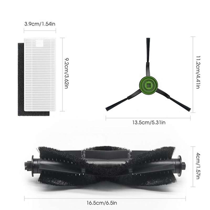 Main Roller Side Brush Hepa Filter Replacement Parts for Thamtu G11