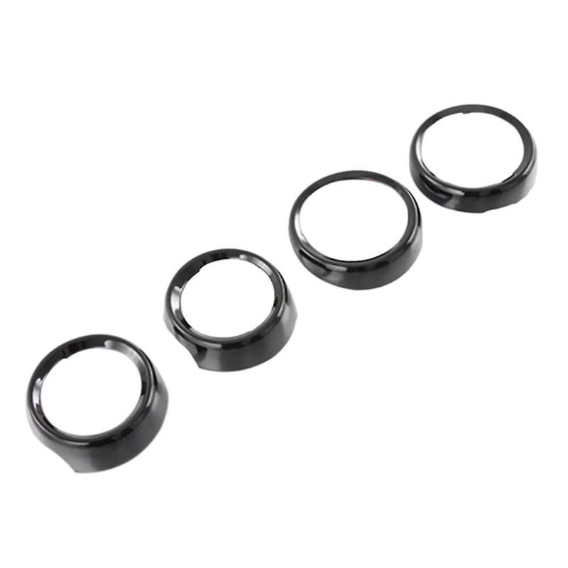 4pcs Glossy Black Interior Mouldings Inner Door Handle Bowl Panel