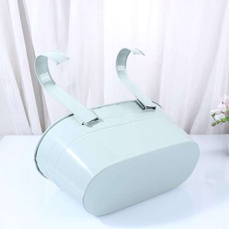 2 Pcs Flower Pot with Detachable Hook, Outdoor Flower Pot (sky Blue)