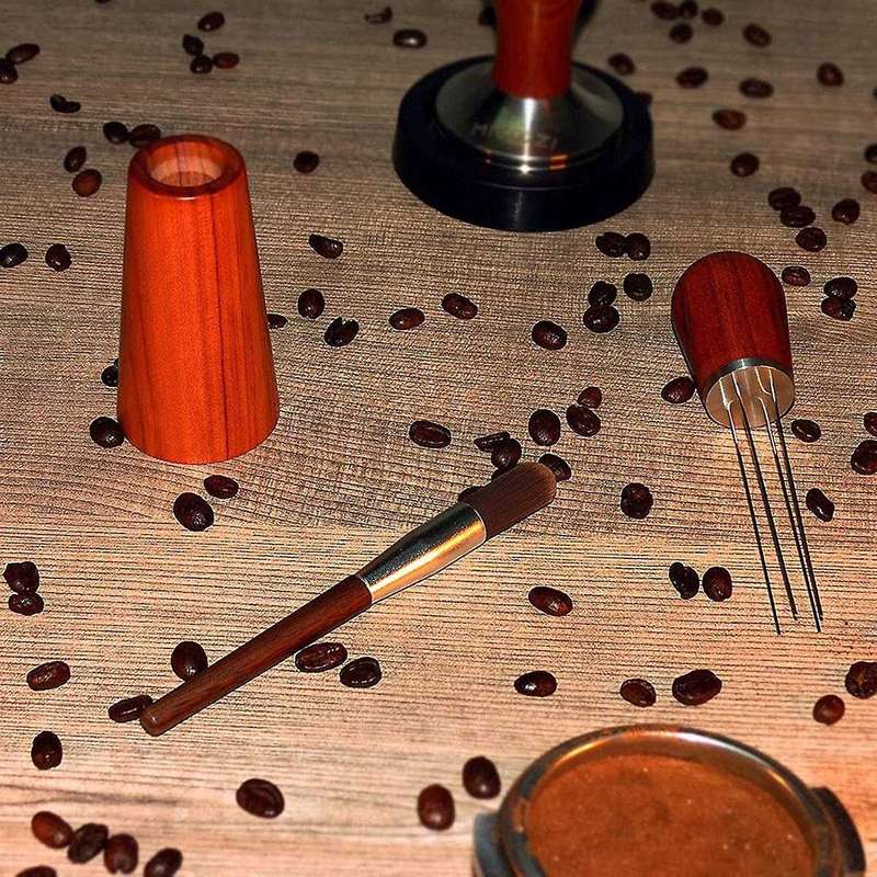 Espresso Coffee Stirrer, Barista Distribution Tool,4 Needles B