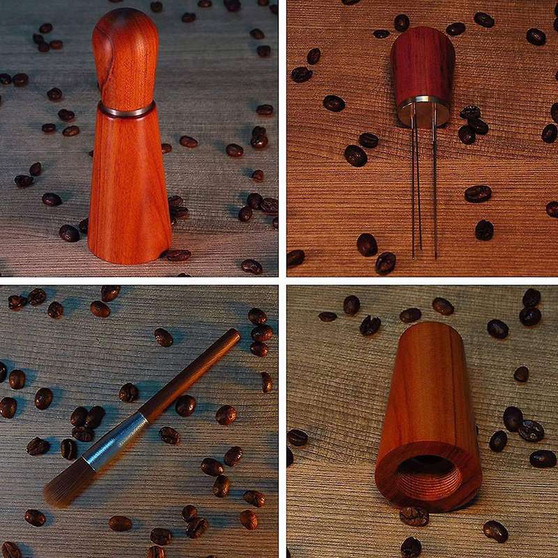 Espresso Coffee Stirrer, Barista Distribution Tool,4 Needles B