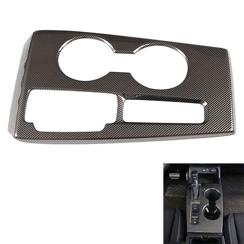 Car Stainless Carbon Fiber Central Gear Panel for Honda Civic 11th