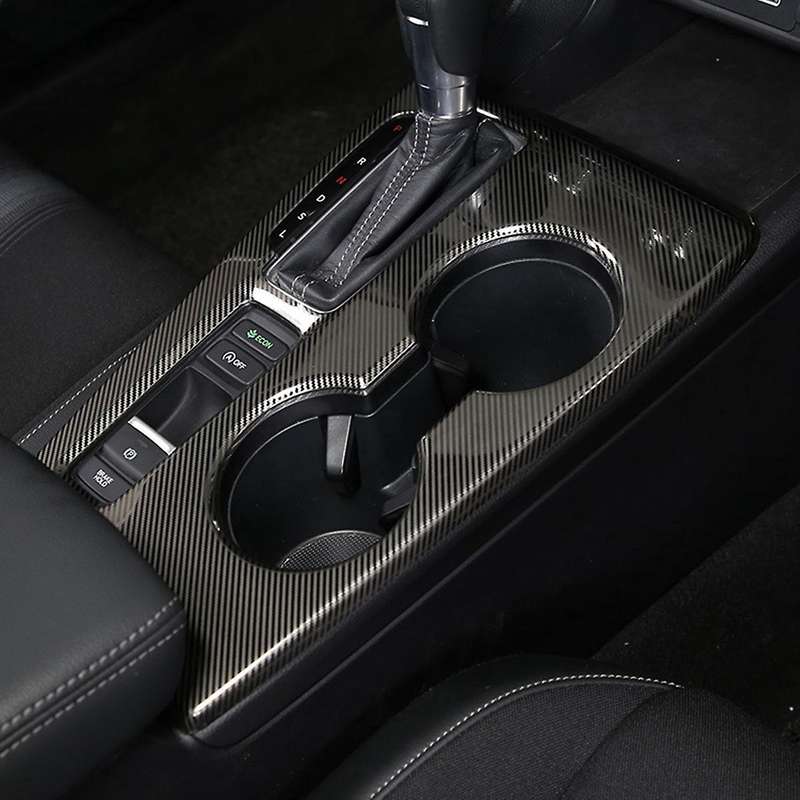 Car Stainless Carbon Fiber Central Gear Panel for Honda Civic 11th