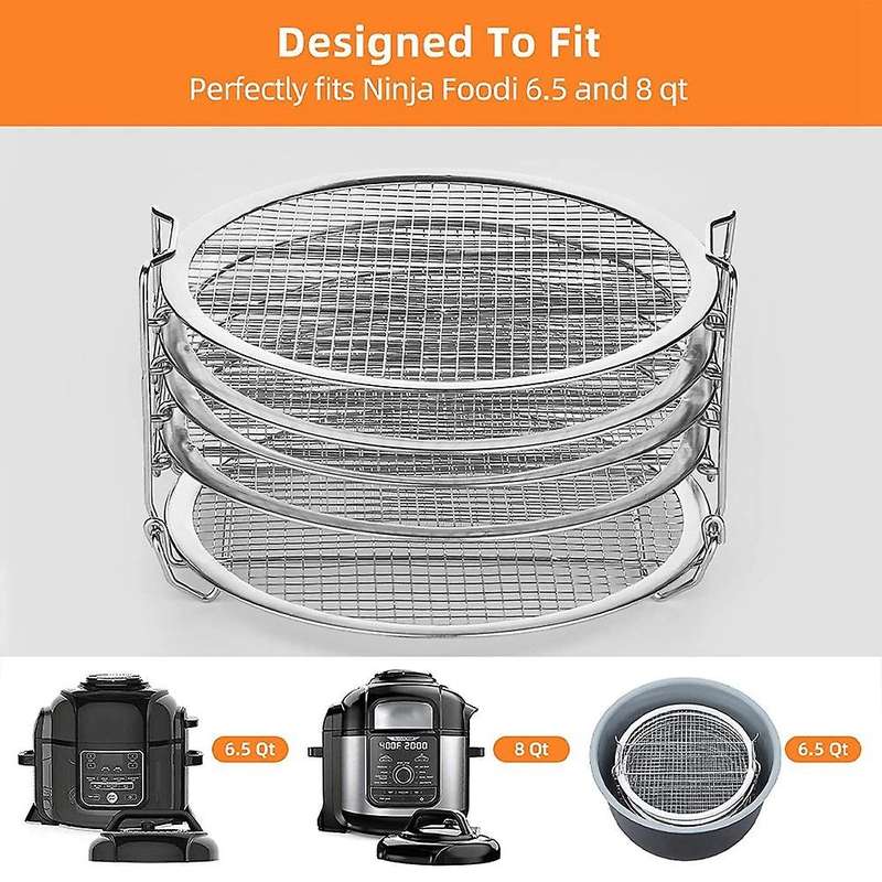 Dehydrator Rack, for Ninja Foodi Accesories,air Fryer Stainless Steel