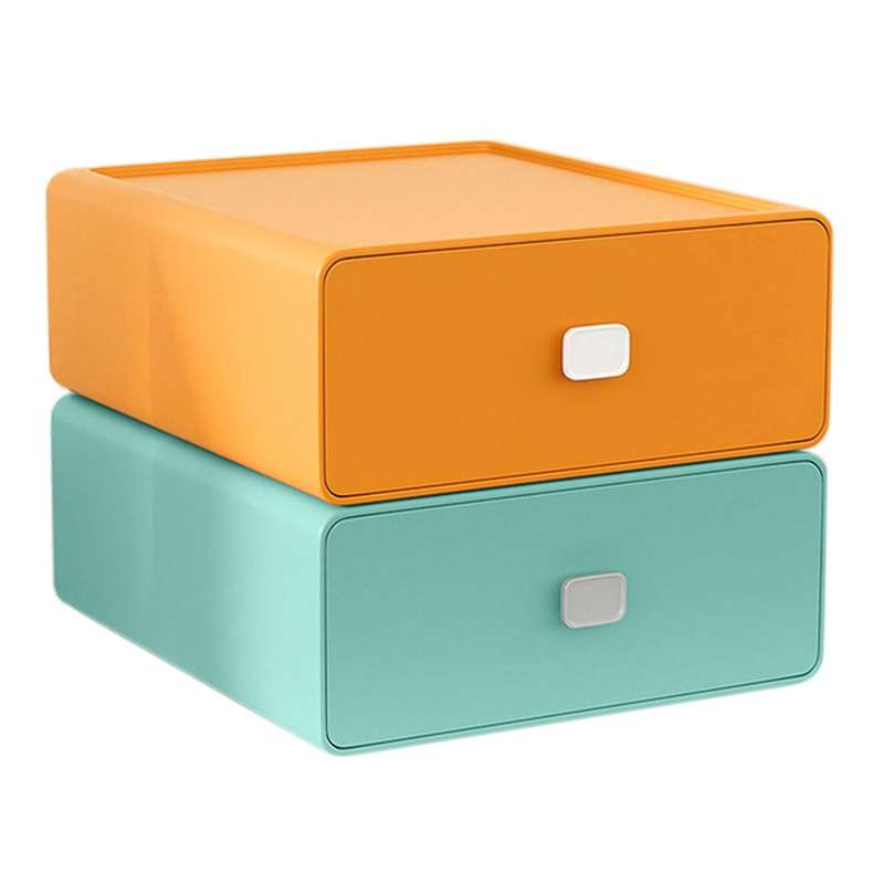 Colorful Desktop Storage Box Cabinet Rack Kabinet Drawer Organizer E