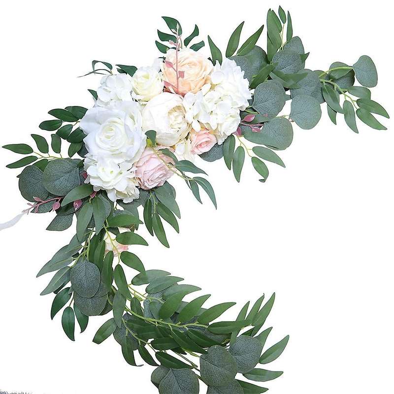 2pcs Peony Artificial Wedding Flower Wall Arrangement Arch Decor B