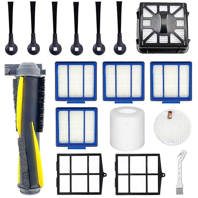 Hepa Filter Main Brush Kit for Shark Iq R101ae Rv1001ae R101 Robot