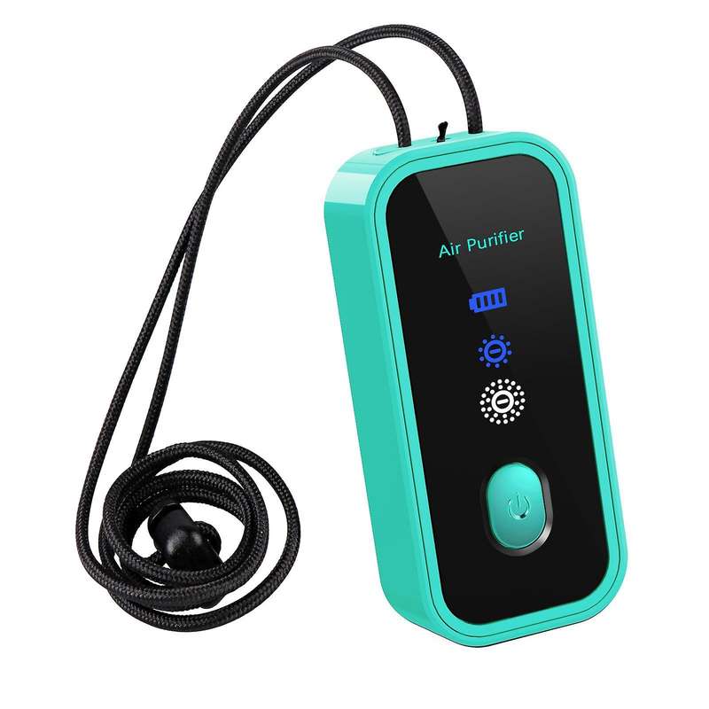 Mini Air Freshner Ionizer Negative Ion Generator for Adult/kids Blue