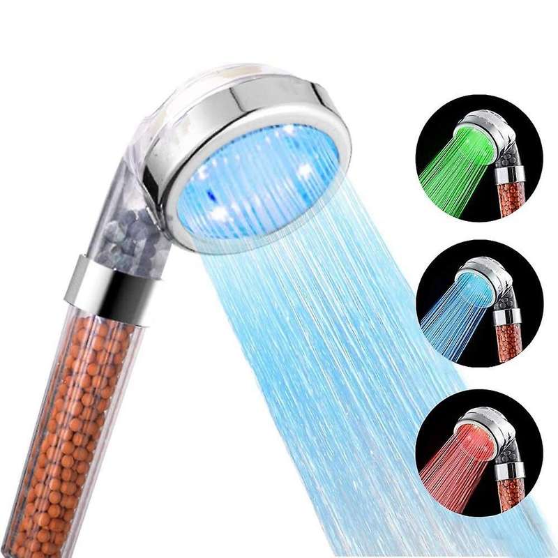 Led Shower Head Set, Spray Handheld Showerheads with Hose and Base