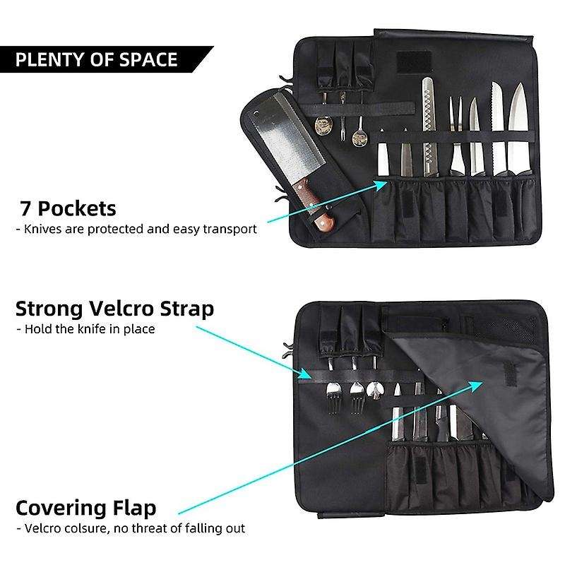 Wessleco Chef Knife Bag Roll Bag Carry Case Bag