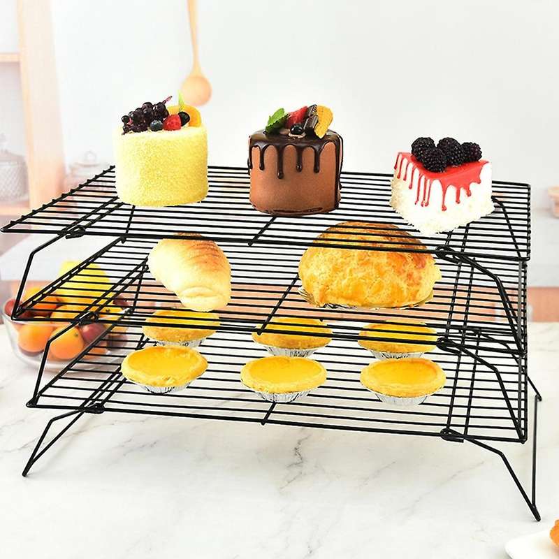 Three-layer Cake Cooling Rack Iron Non-stick Kitchen Storage Rack