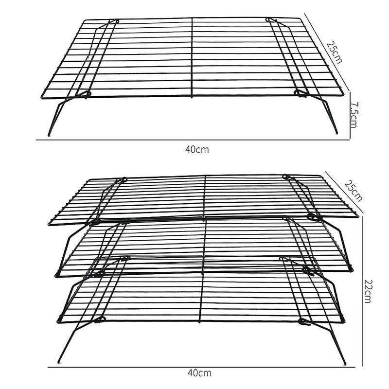 Three-layer Cake Cooling Rack Iron Non-stick Kitchen Storage Rack