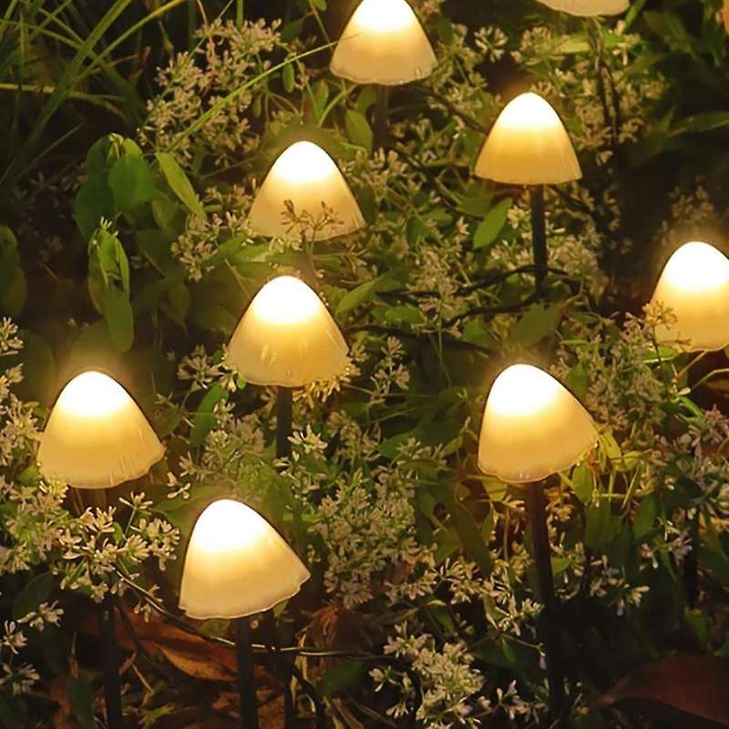 Led Solar String Light Mushroom Lights Outdoor Solar Lights 6.5m