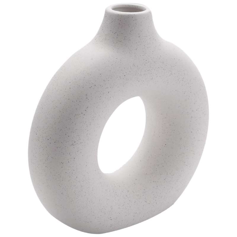 Frosted Flower Arrangement Hollow Round Flower Vase-b