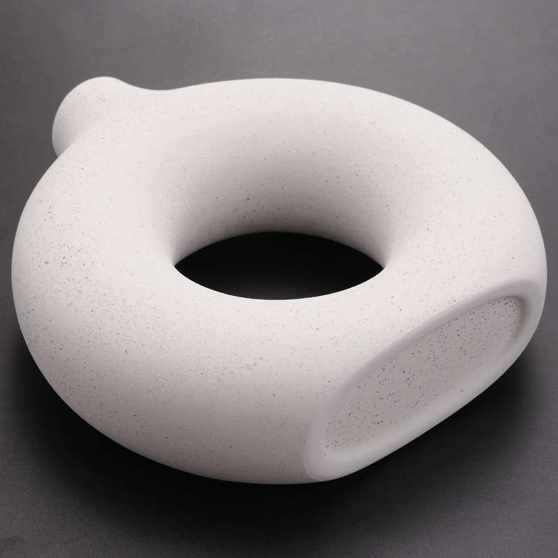 Frosted Flower Arrangement Hollow Round Flower Vase-b