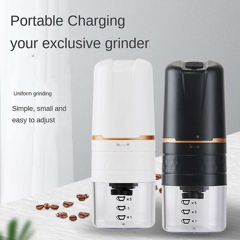 Electric Coffee Grinder Automatic Beans Mill Espresso Machine White