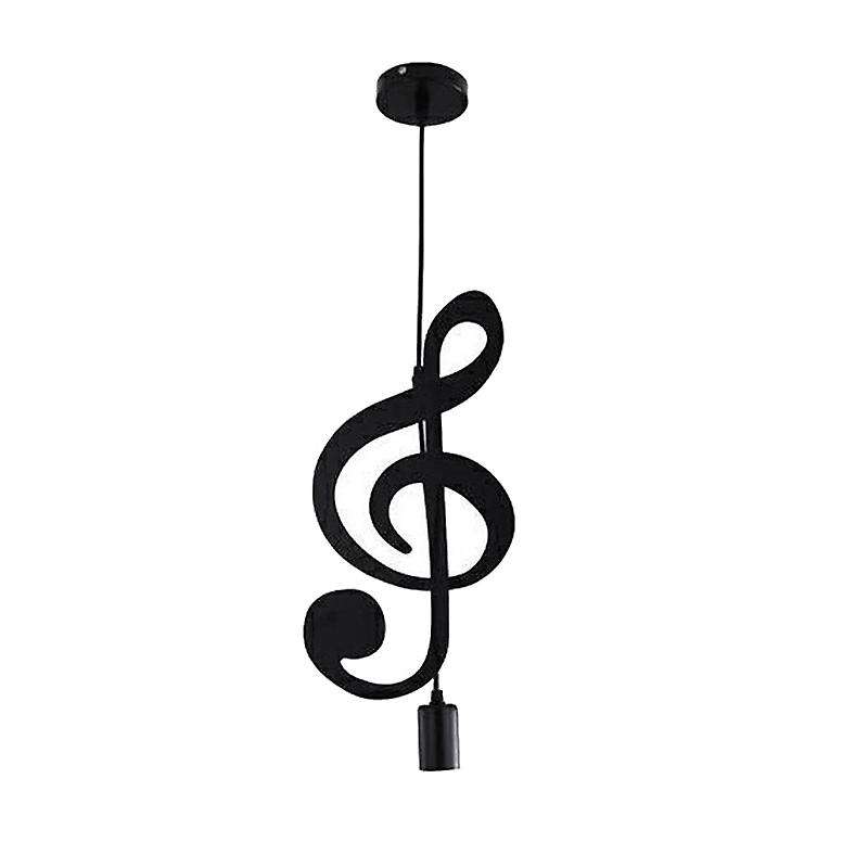 Pendant Light,iron Ceiling Music Note Hanging Light Shade Chandelier