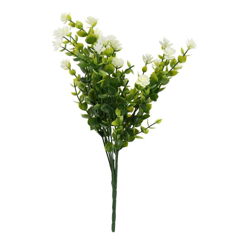 15 Bundles Artificial Flowers Faux Uv Resistant for Vase Hanging