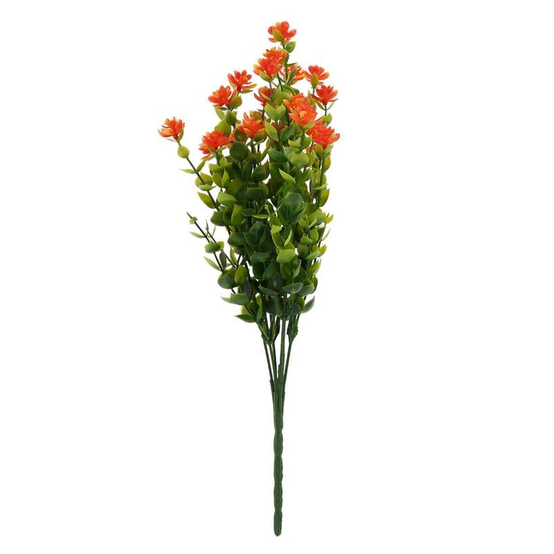 15 Bundles Artificial Flowers Faux Uv Resistant for Vase Hanging