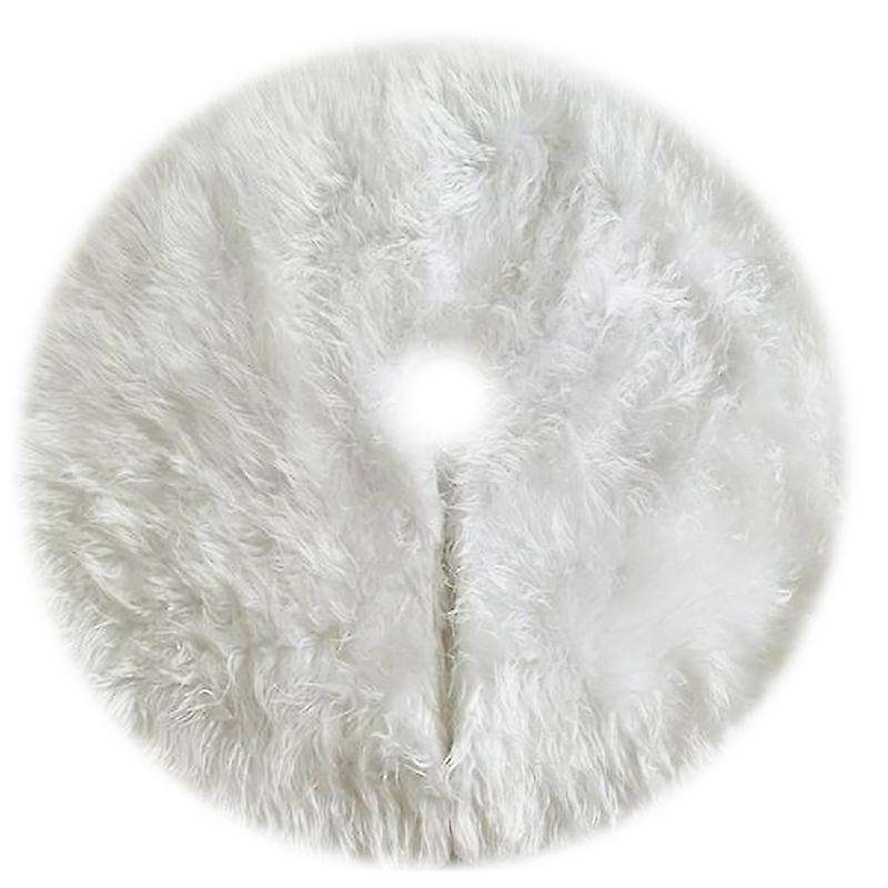 White Carpet Tree Skirt Base Mat Cover for Christmas Tree Decoration