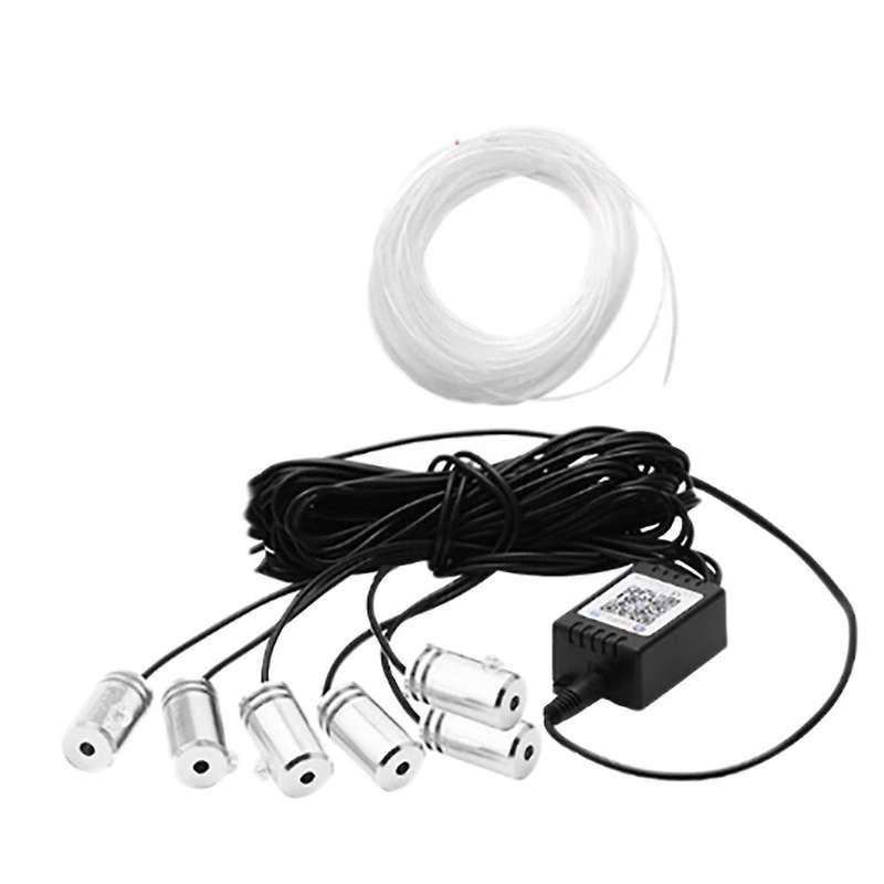 6 In 1 Rgb Led Atmosphere Car Light Interior Ambient Light 8m Fiber