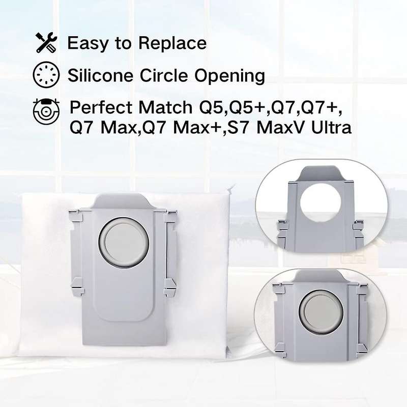 Dust Bags Collector Sets for Xiaomi Roborock S7 Maxv Ultra Q5+ Q7+