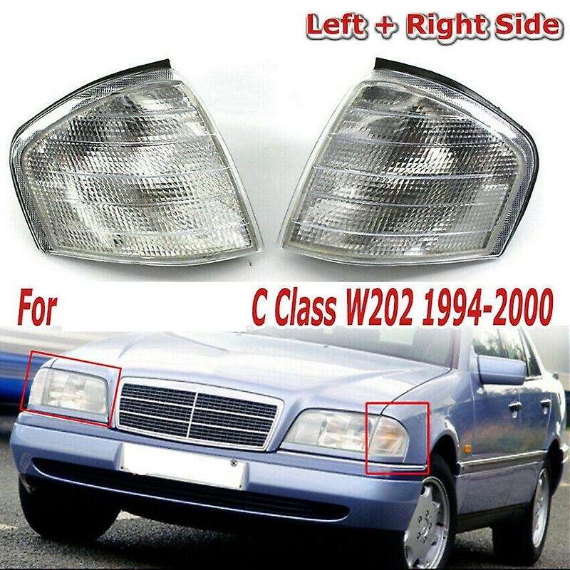 For Benz C Class W202 1994-2000 Pair Corner Lights Turn Signal Lamps