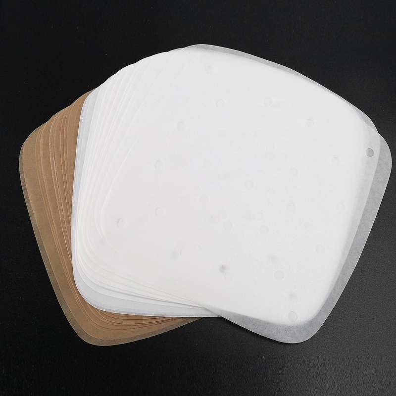200pcs Square Air Fryer Liners, Non-stick Steamer Mat Perforated