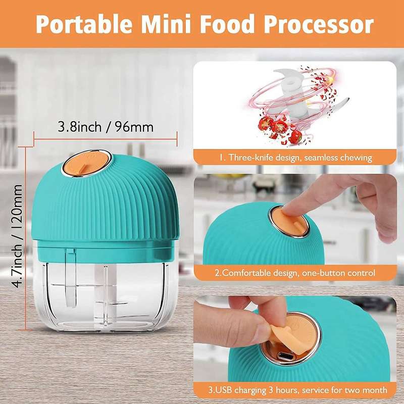 Automatic Mini Garlic Chopper Electric for Vegetable Onion Ginger C