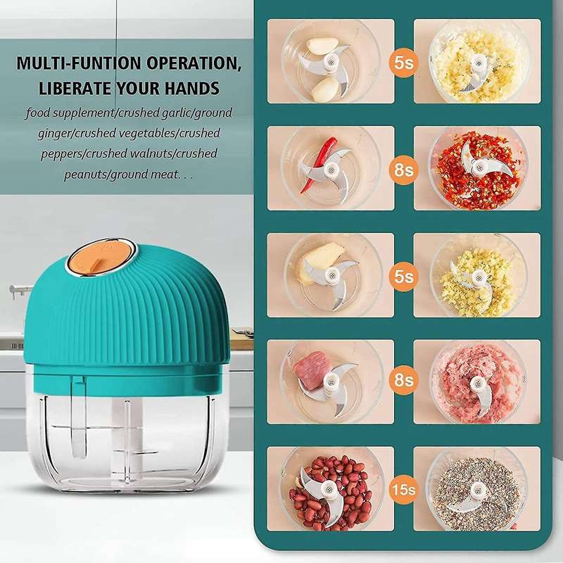 Automatic Mini Garlic Chopper Electric for Vegetable Onion Ginger C