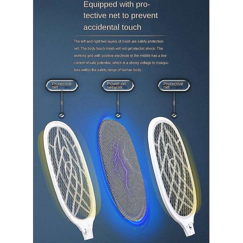 3000v 10 Led Mosquito Killer Lamp with Uv Lamp 1200mah Bug Zapper B