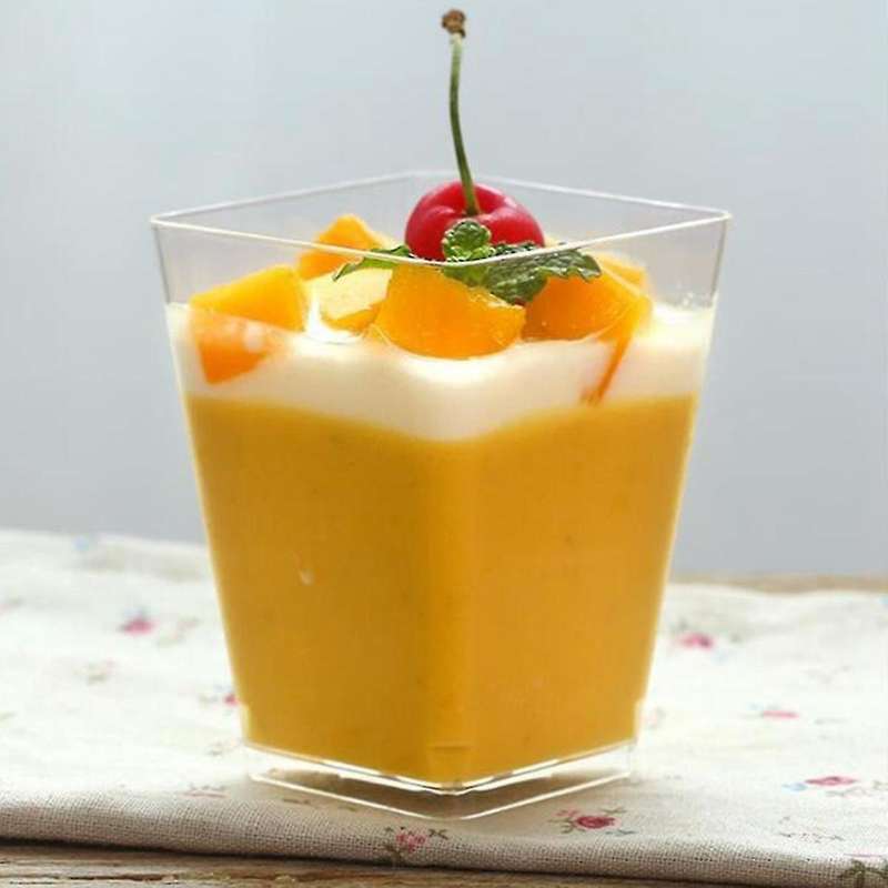 50 Pcs Mini Dessert Cups,clear Reusable Serving Cup for Dessert