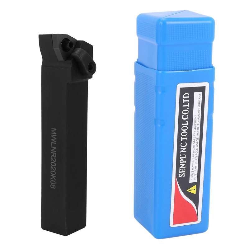 Set Of Lathe Turning Tool Holder Mwlnr2020k08 + 10 Carbide Inserts