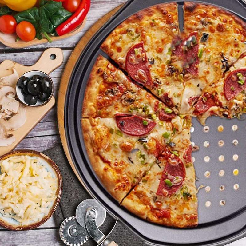 Pizza Trays for Oven, Non Stick Perforated Pizza Tray, for Kitchen