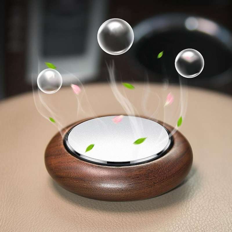 Car Perfume Walnut Wood Interior Solid Balm Zeolite Aromatherapy